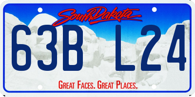 SD license plate 63BL24