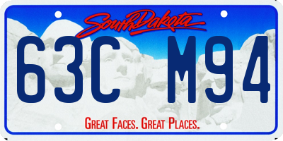 SD license plate 63CM94