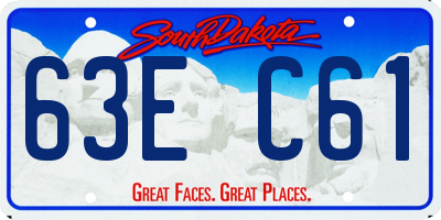 SD license plate 63EC61