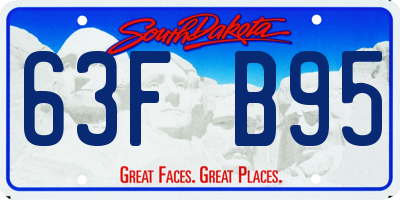 SD license plate 63FB95