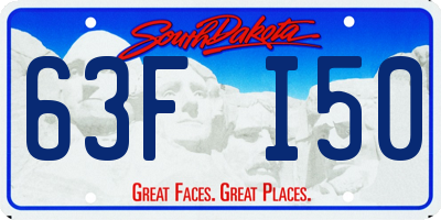 SD license plate 63FI50