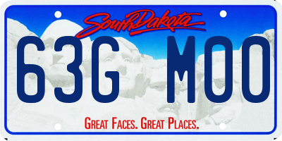 SD license plate 63GM00