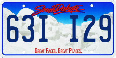 SD license plate 63II29