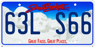 SD license plate 63LS66