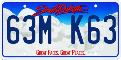 SD license plate 63MK63