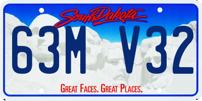SD license plate 63MV32