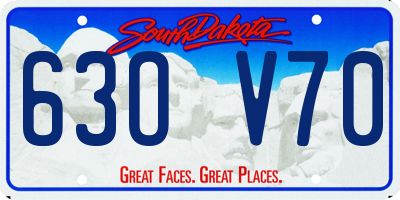 SD license plate 63OV70