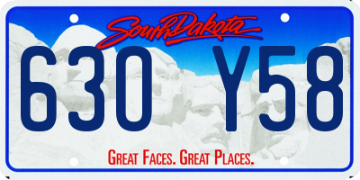 SD license plate 63OY58