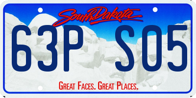 SD license plate 63PS05