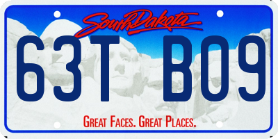 SD license plate 63TB09