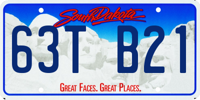 SD license plate 63TB21