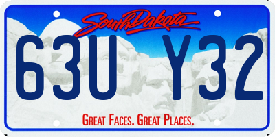 SD license plate 63UY32