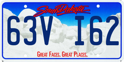 SD license plate 63VI62