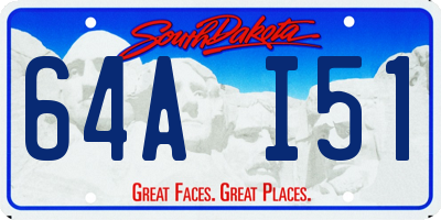 SD license plate 64AI51