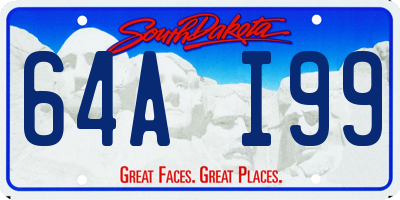 SD license plate 64AI99