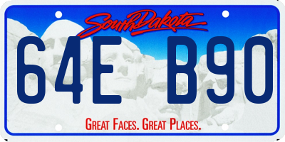 SD license plate 64EB90