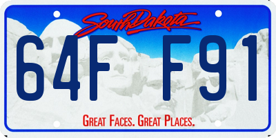 SD license plate 64FF91