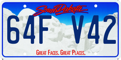 SD license plate 64FV42