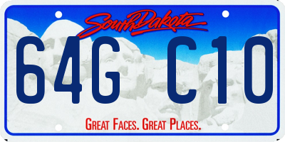 SD license plate 64GC10