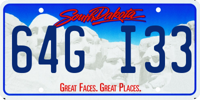 SD license plate 64GI33