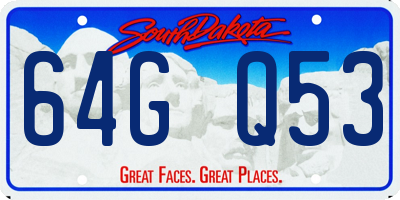 SD license plate 64GQ53