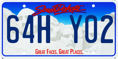 SD license plate 64HY02