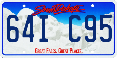 SD license plate 64IC95