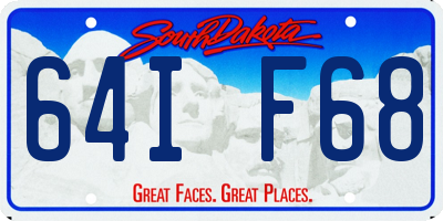 SD license plate 64IF68