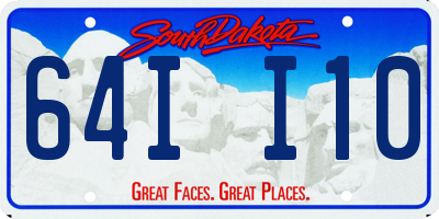SD license plate 64II10