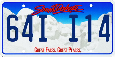 SD license plate 64II14