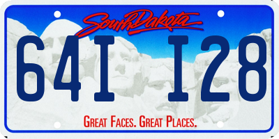 SD license plate 64II28