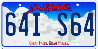 SD license plate 64IS64