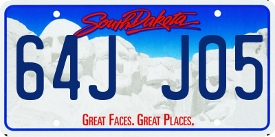 SD license plate 64JJ05