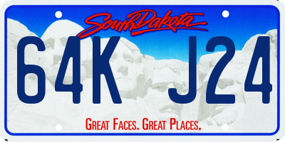 SD license plate 64KJ24