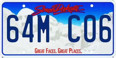 SD license plate 64MC06