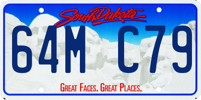 SD license plate 64MC79