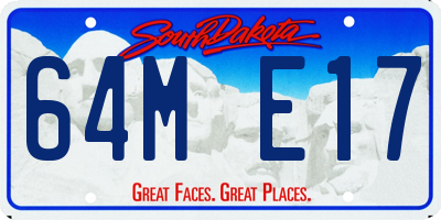 SD license plate 64ME17