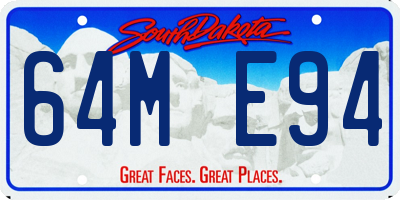 SD license plate 64ME94