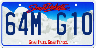 SD license plate 64MG10