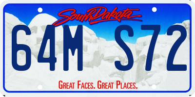 SD license plate 64MS72