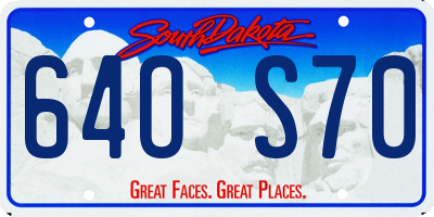 SD license plate 64OS70