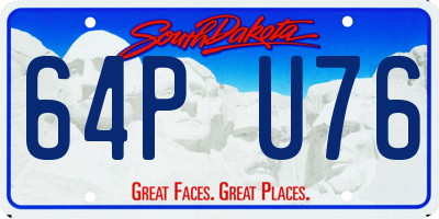 SD license plate 64PU76