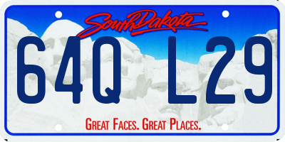 SD license plate 64QL29