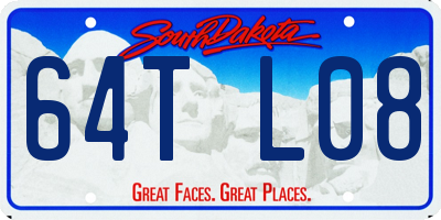 SD license plate 64TL08
