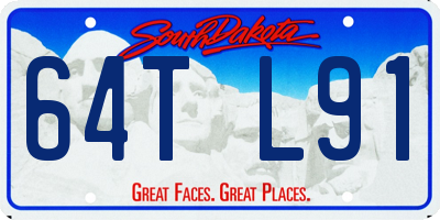 SD license plate 64TL91