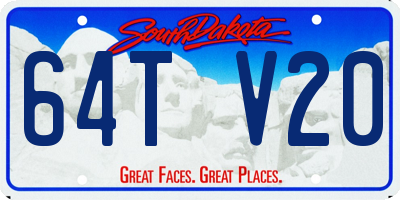 SD license plate 64TV20