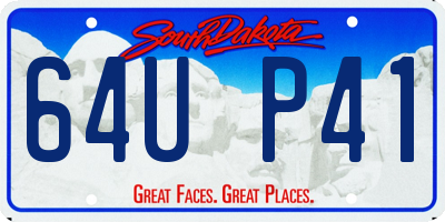 SD license plate 64UP41