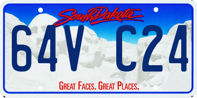 SD license plate 64VC24