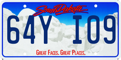 SD license plate 64YI09
