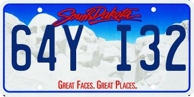 SD license plate 64YI32